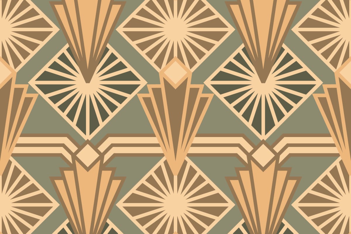Padrão geométrico Art Déco — GAM YOGA
