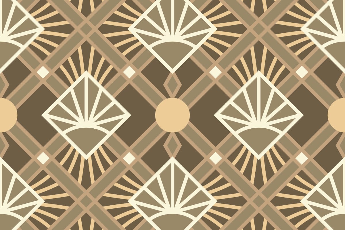 Padrão geométrico Art Déco — GAM YOGA